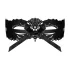 Obsessive - maschera veneziana ricamata - nero