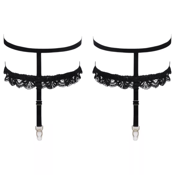 Cottelli - reggicalze decorato - nero