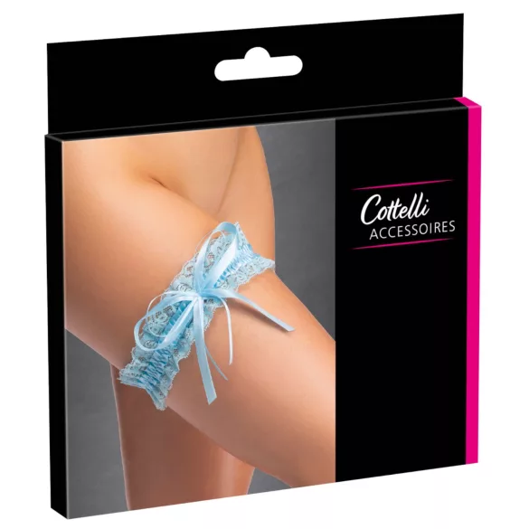 Cottelli - giarrettiera da sposa blu - taglia S-L