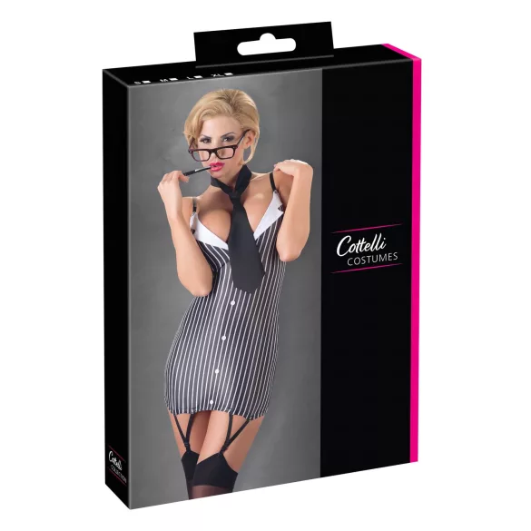 Cottelli - Costume segretaria sexy a righe - L