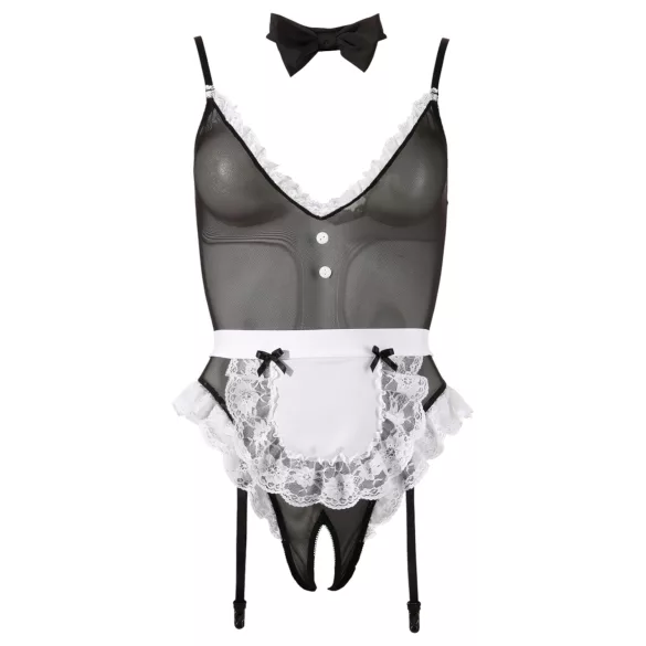 Cottelli - body da cameriera sexy - nero