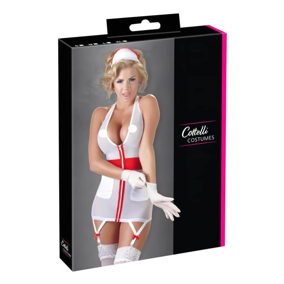Cottelli - Vestito sensuale da infermiera con reggicalze