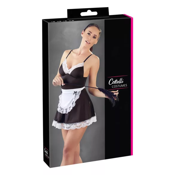Cottelli - costume da cameriera con grembiule - nero bianco - L