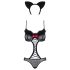 Obsessive Gepardina - Completo costume da gattina (nero) - L/XL