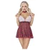 Cottelli - costume da studentessa - rosso e bianco - XL