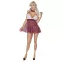 Cottelli - costume da studentessa - rosso e bianco - XL