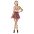 Cottelli - costume da studentessa - rosso e bianco - XL