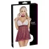 Cottelli - costume da studentessa - rosso e bianco - XL