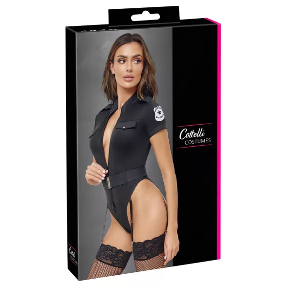 Cottelli - costume poliziotta sexy - nero - XL