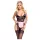 Cottelli - costume cameriera sexy trasparente - nero/rosa - L