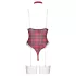 Cottelli - body a quadri rosso - set erotico - L