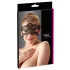 Cottelli - Maschera occhi ricamata effetto pizzo - nero