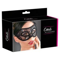 Cottelli - maschera occhi sagomata in pizzo - nero