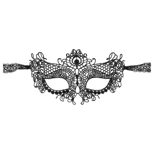 Cottelli - Maschera effetto pizzo ricamata - nero