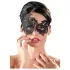 Cottelli - Maschera asimmetrica ricamata - nero