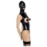 Bad Kitty - body aperto sotto e sopra con maschera orale - nero