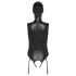 Bad Kitty - body aperto sotto e sopra con maschera orale - nero