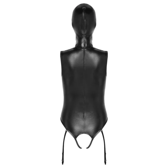 Bad Kitty - body aperto sotto e sopra con maschera orale - nero - M