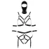 Bad Kitty - set lingerie con maschera - nero
