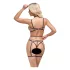 Cottelli - body harness decorativo e tanga (nero) - (S-L)