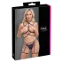 Cottelli - body harness decorativo e tanga (nero) - (S-L)