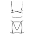 Cottelli - body harness decorativo e tanga (nero) - (S-L)