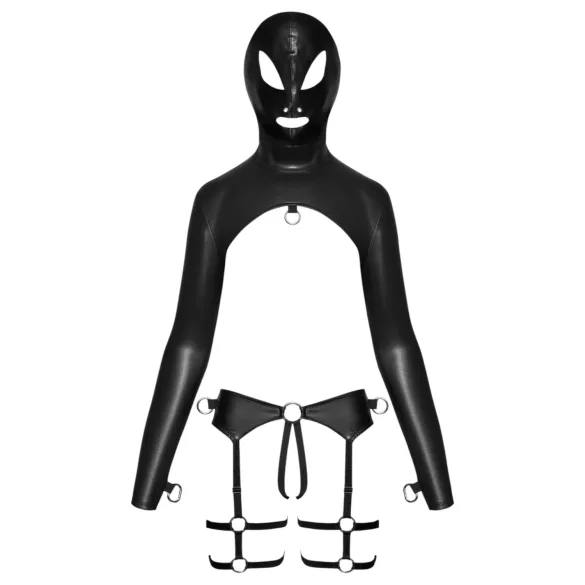 Bad Kitty - set lingerie BDSM - nero - L