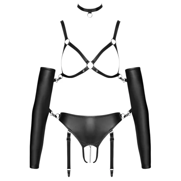 Bad Kitty - body bondage set - nero