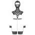 Bad Kitty - Set BDSM in pizzo (nero) - L