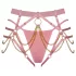 Bad Kitty - set di imbracature con tanga (rosa)