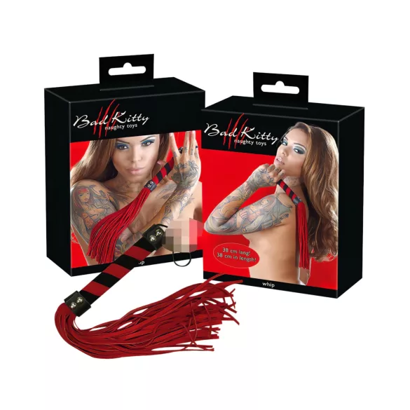 Bad Kitty - Frustino in similpelle scamosciata - rosso