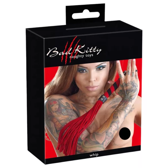 Bad Kitty - Frustino in similpelle scamosciata - rosso