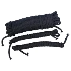 Bad Kitty - Set bondage corde - nylon nero