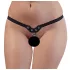 Feticcio - perizoma con borchie e catene (nero, S-L)