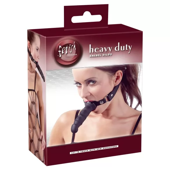 Fetish - bavaglio con dildo - nero
