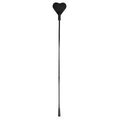 Bacchetta in silicone a cuore - nera