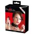 Bad Kitty - collare e guinzaglio in silicone (nero)