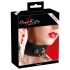 Bad Kitty - collare e guinzaglio in silicone (nero)