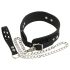 Bad Kitty - collare e guinzaglio in silicone (nero)