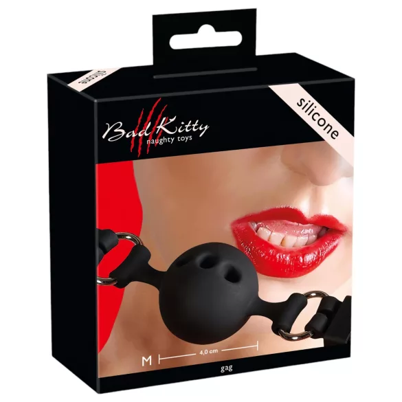 Bad Kitty - bavaglio bocca silicone taglia media nero