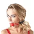 Bad Kitty - bavaglio in silicone con cinturino in similpelle - rosso