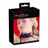 Bad Kitty - collare con pietre decorative e guinzaglio - nero