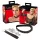 Bad Kitty - collare con cuore e guinzaglio in metallo - nero