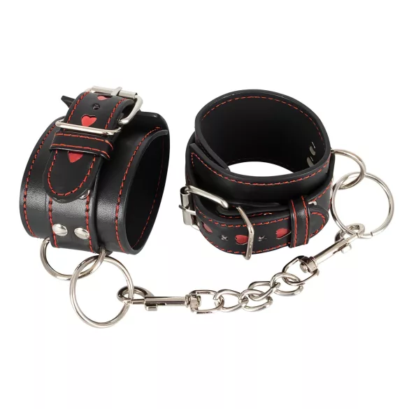 Bad Kitty - manette a cuore - nero