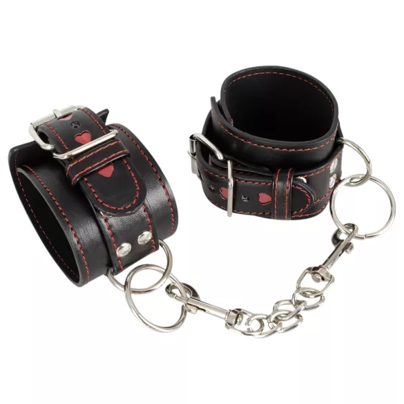 Bad Kitty - manette a cuore - nero