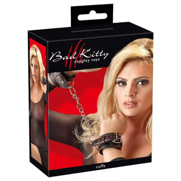 Bad Kitty - manette a cuore - nero