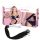 Bad Kitty - Frusta in pelle con dildo in vetro (trasparente-nero)