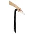 Bad Kitty - Frusta in pelle con dildo in vetro (trasparente-nero)