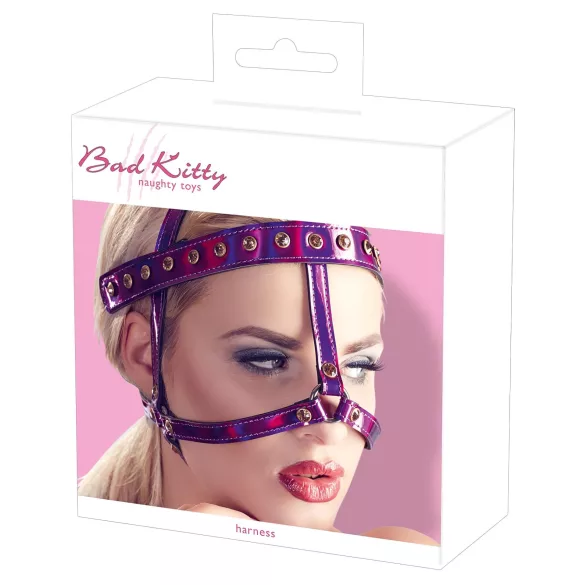 Bad Kitty - copricapo con strass (rosa)