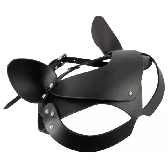 Bad Kitty - maschera gatto strass ecopelle nero S-L